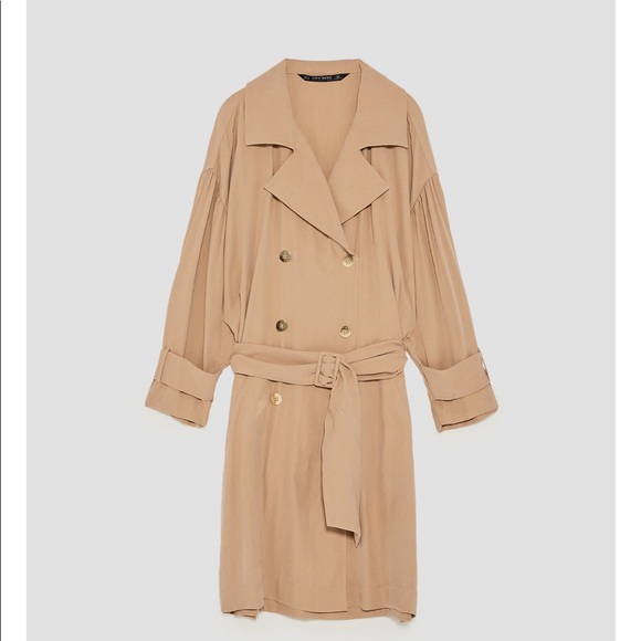 zara trench dress